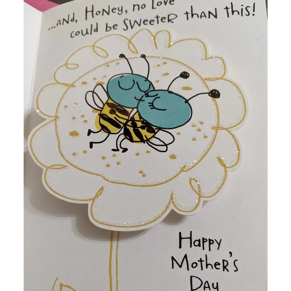 Happy Mother's Day wife My Sweet Honey Bee Lover No Love Sweeter Hallmark Card